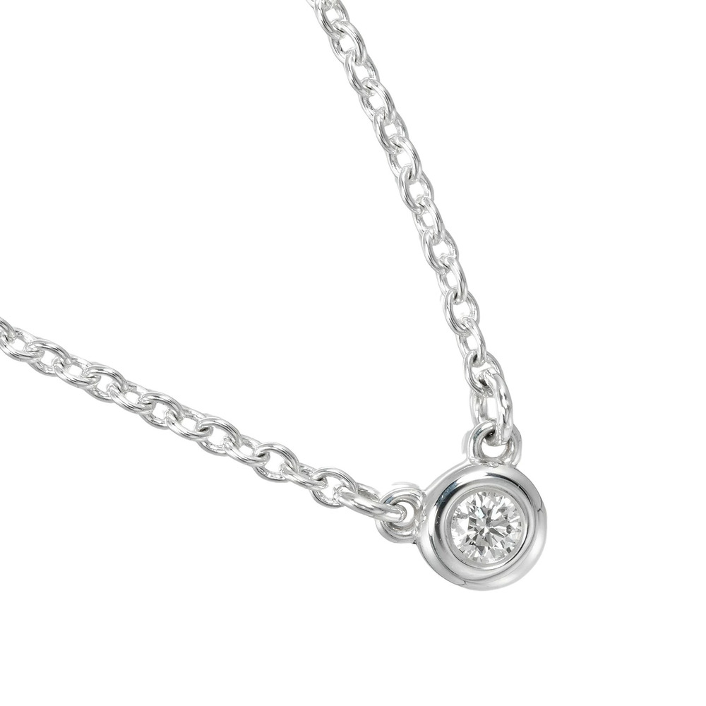 Tiffany Co By the Yard Necklace Sterling Silver Diamond